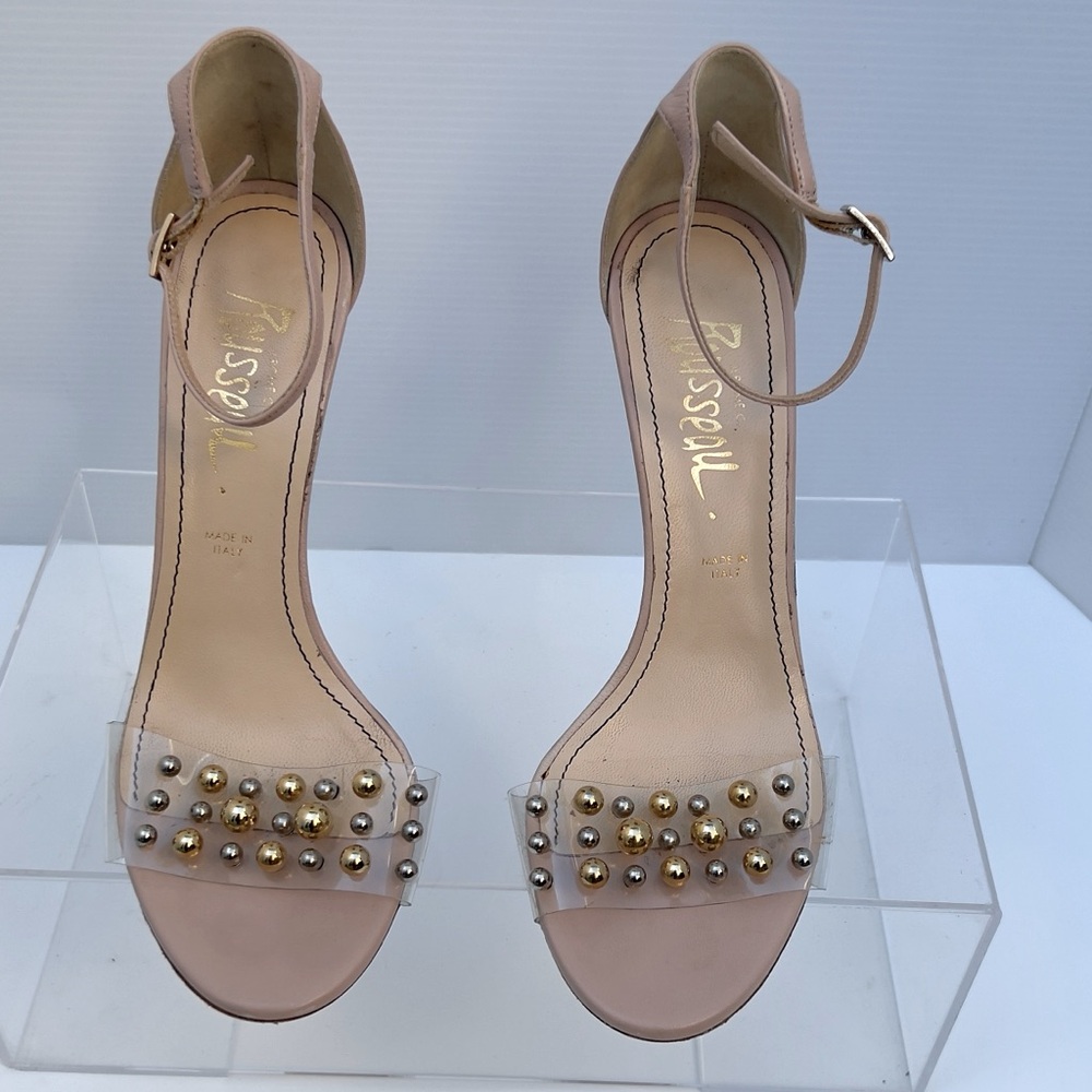 JEROME C ROUSSEAU: 4” heel, color nude, size 37 1/2